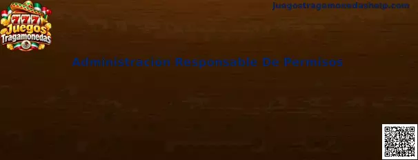 Guía de administración responsable de permisos y protección de privacidad en aplicaciones de Juegos Tragamonedas