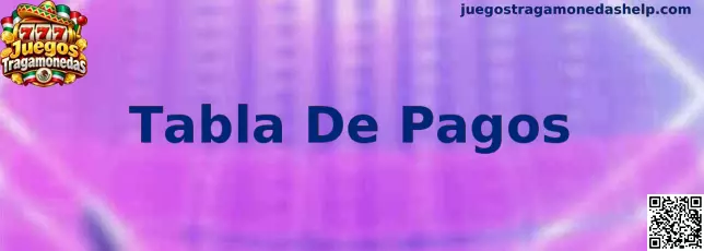 Ejemplo visual de una Tabla De Pagos de Juegos Tragamonedas